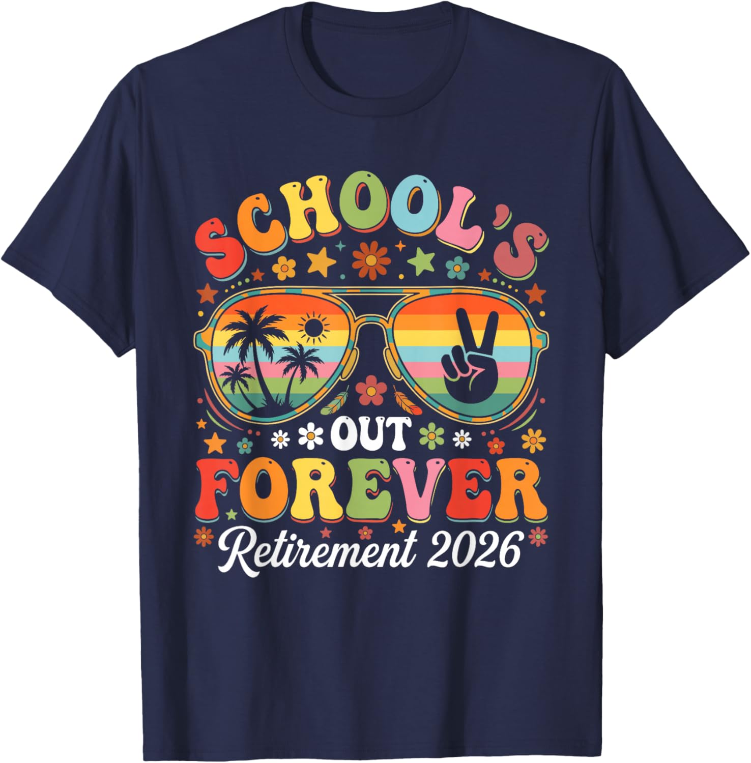 Teacher Summer T-Shirt - T-Shirt | Navy