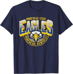 Morehead State Eagles Vintage Major Blue Officially Licensed T-Shirt - T-Shirt | Navy