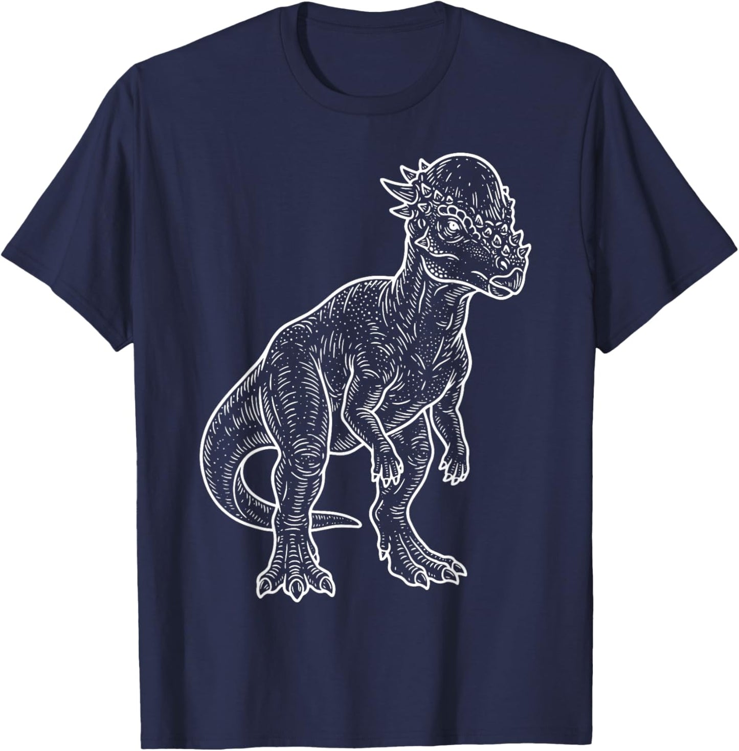 Pachycéphalosaure Illustration T-Shirt - T-Shirt | Navy