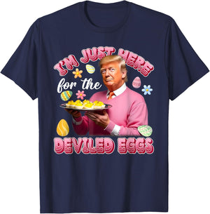 I'm Just Here For The Deviled Eggs T-Shirt - T-Shirt | Navy