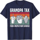 Grandpa Tax Food Inspection Service Funny Grandpa Tax T-Shirt - T-Shirt | Navy