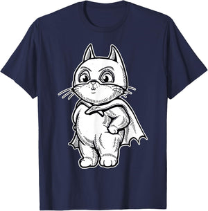 Cat Bat Costume Cute Kitten T-Shirt - T-Shirt | Navy