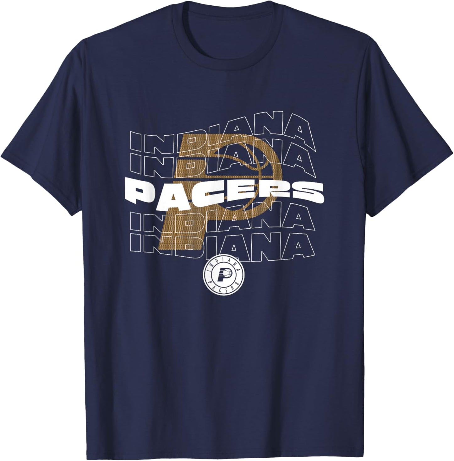 NBA Indiana Pacers Wave Outline Team Logo T-Shirt - T-Shirt | Navy