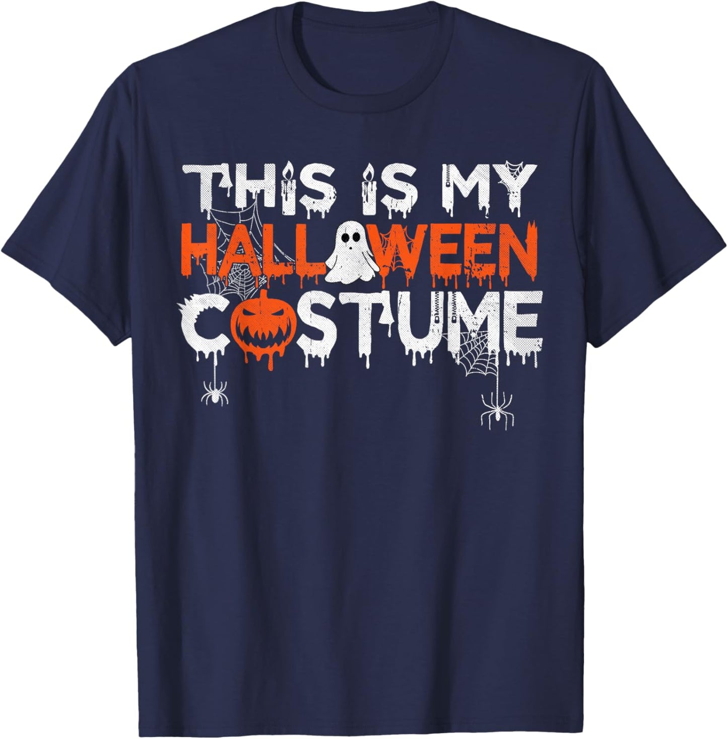 Funny This is My Halloween Costume Shirts Men Women Kids T-Shirt - T-Shirt | Navy