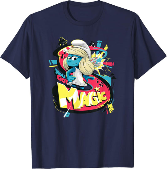 The Smurfs Movie Smurfette You Got Magic T-Shirt - T-Shirt | Navy