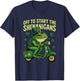 Funny Frog Green Lucky Shamrock Party St.Patrick's Day T-Shirt - T-Shirt | Navy