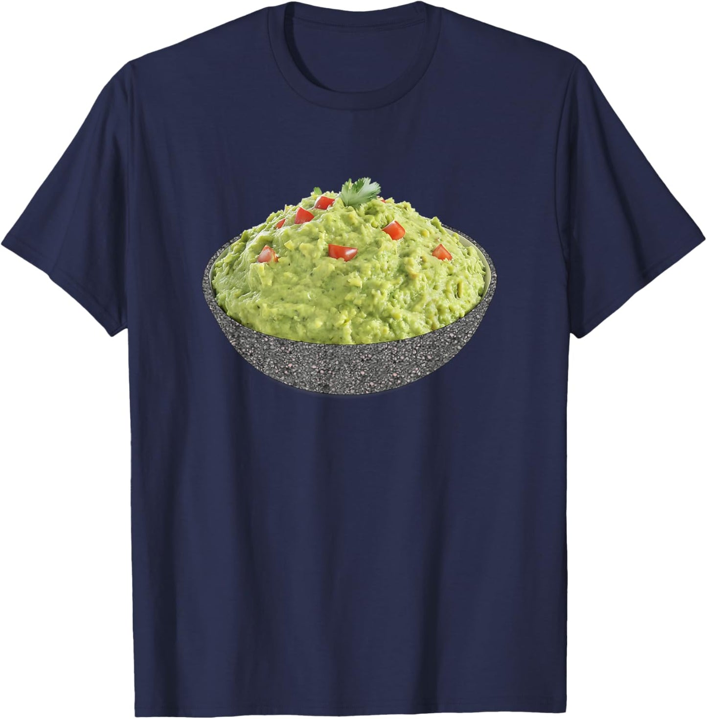 Holy Guacamole In Bowl Halloween Costume Funny Avocado Pun T-Shirt - T-Shirt | Navy