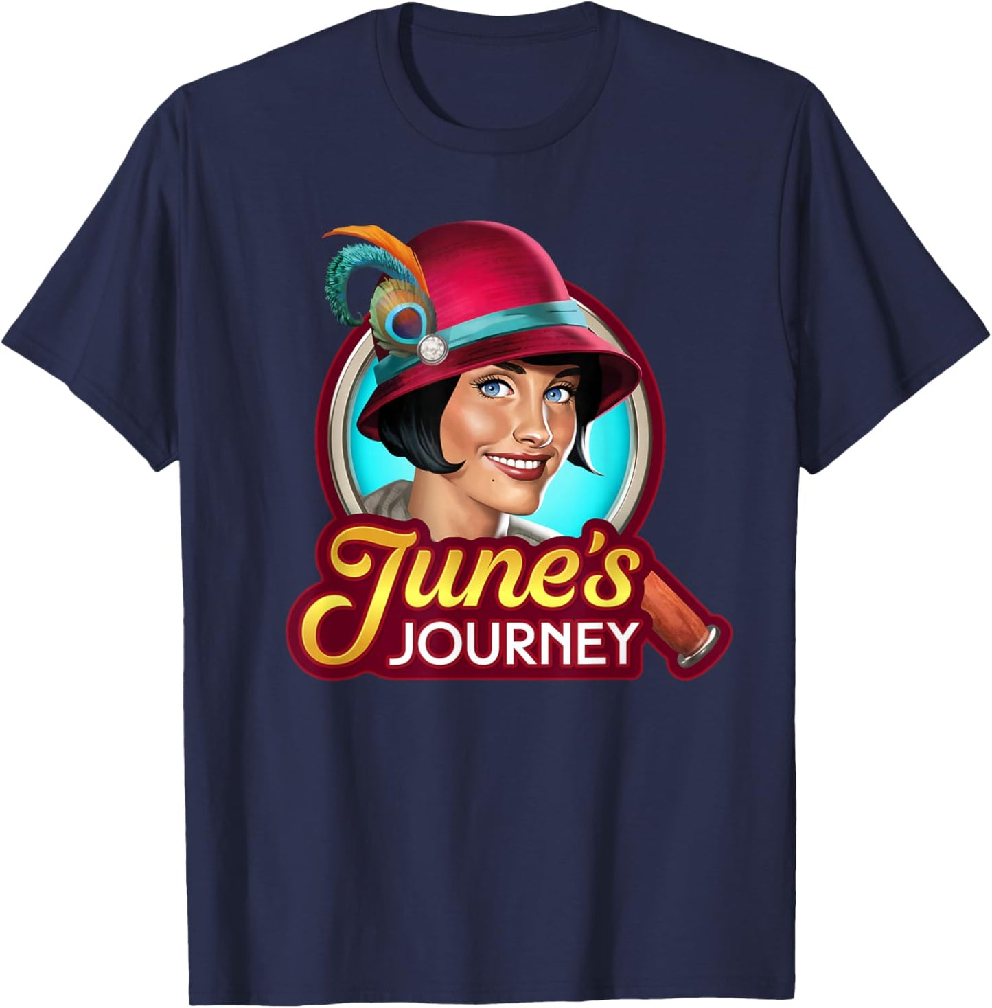 Logo June's Journey imprimé T-Shirt - T-Shirt | Navy