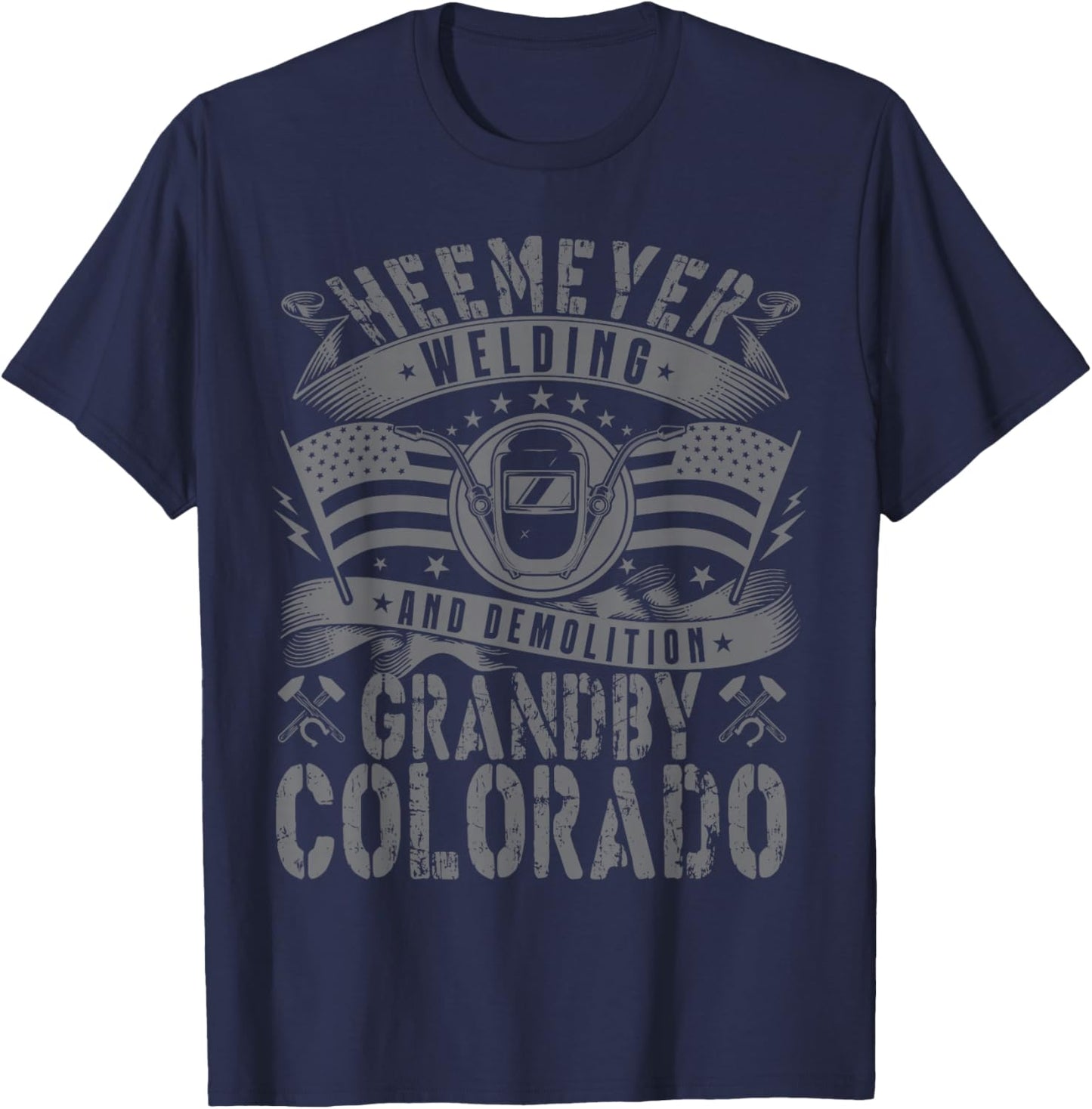 Heemeyer Welding and Demolition Grandby Colorado heemeyer T-Shirt - T-Shirt | Navy