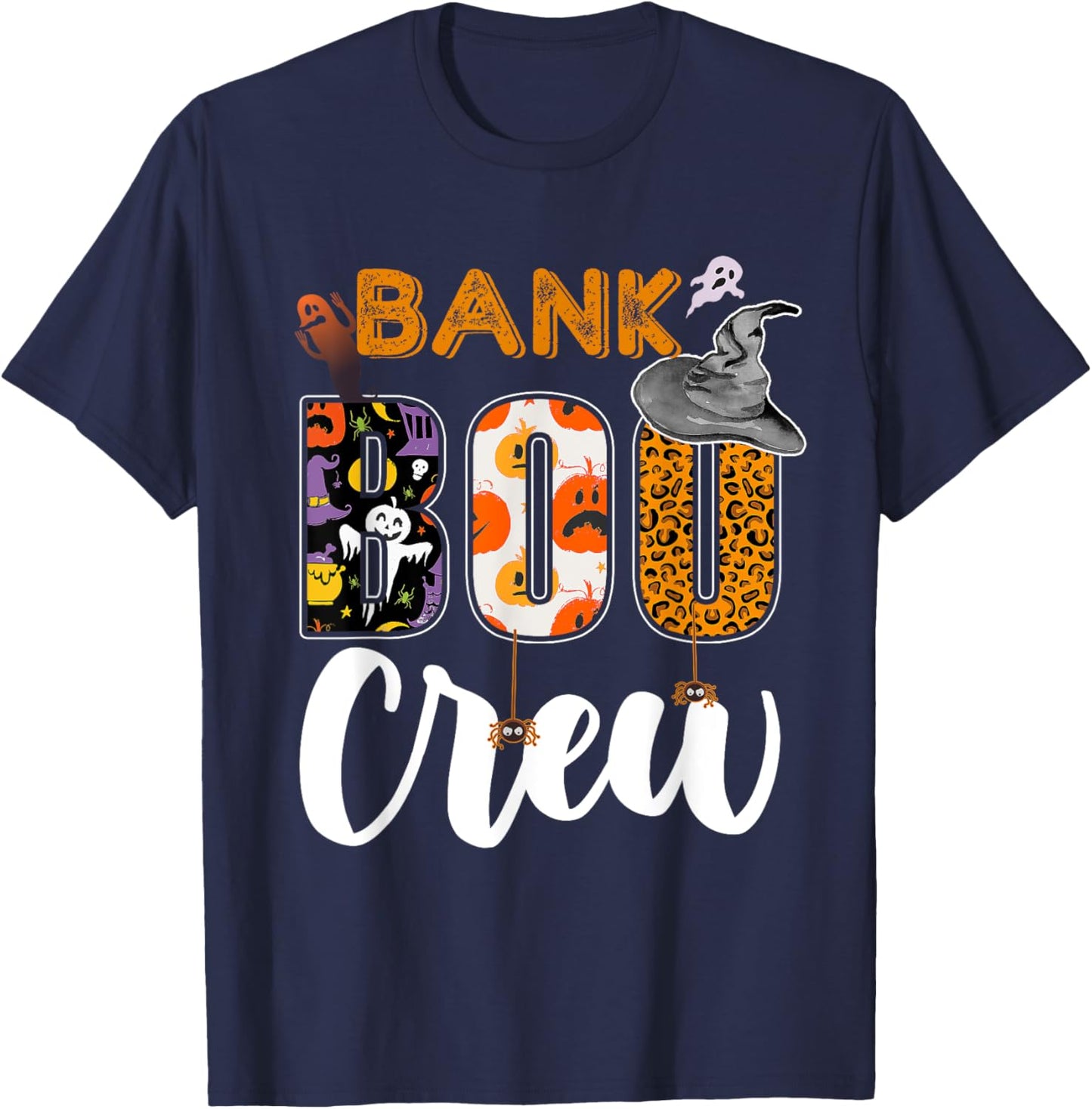 Bank Boo Crew Halloween Matching Banker T-Shirt - T-Shirt | Navy