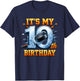 It's My 10th Birthday Ice Hockey Boy 10 Year Old Hockey T-Shirt - T-Shirt | Navy