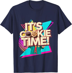 Retro 80s Cookie Time Troop Teen Film Beverly Hills T-Shirt - T-Shirt | Navy