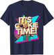 Retro 80s Cookie Time Troop Teen Film Beverly Hills T-Shirt - T-Shirt | Navy