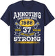 Annoying Each Other Since 1988 37th Wedding Anniversary T-Shirt - T-Shirt | Navy