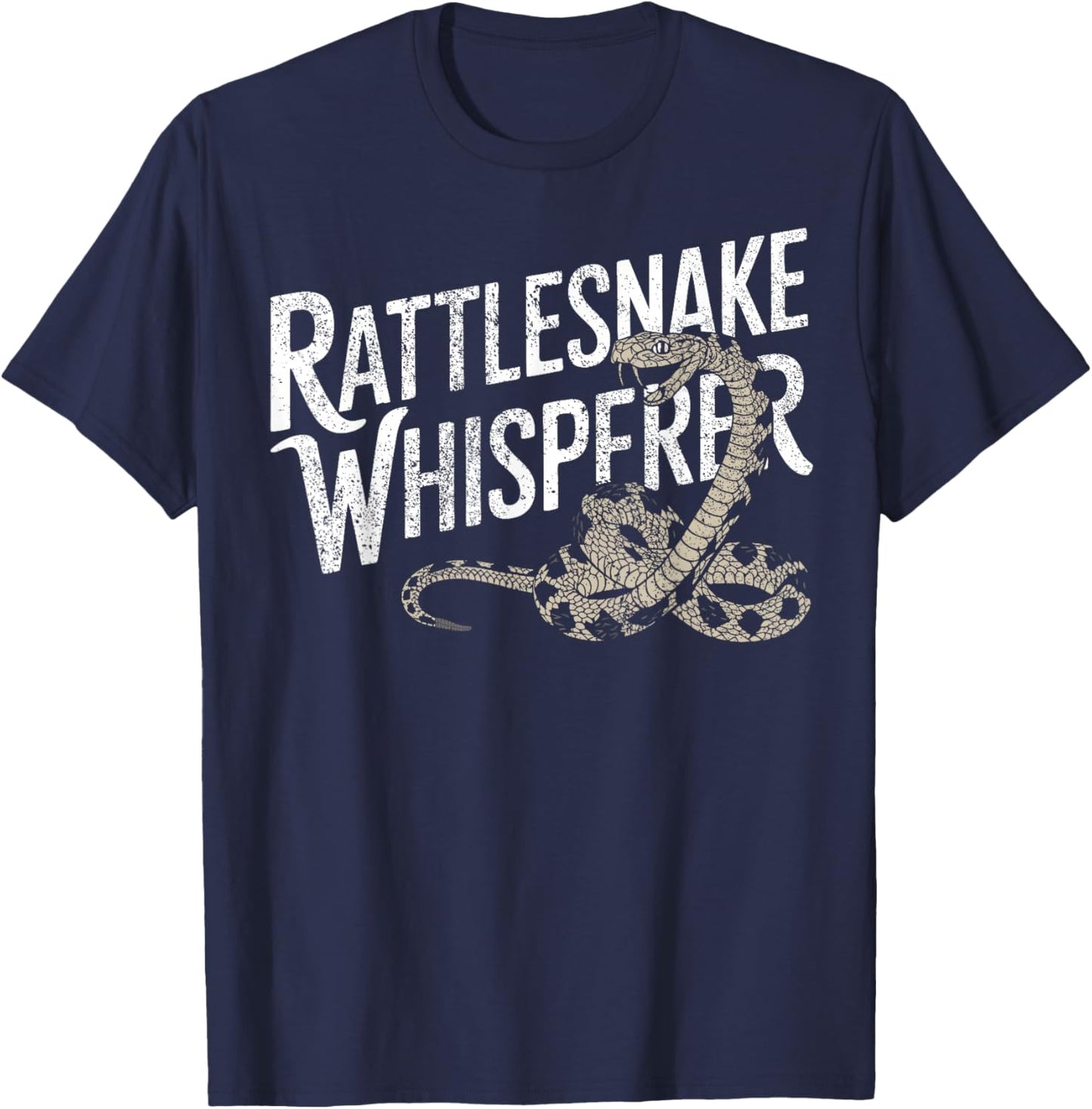Rattlesnake Whisperer I Snake Catcher I Rattlesnake T-Shirt - T-Shirt | Navy