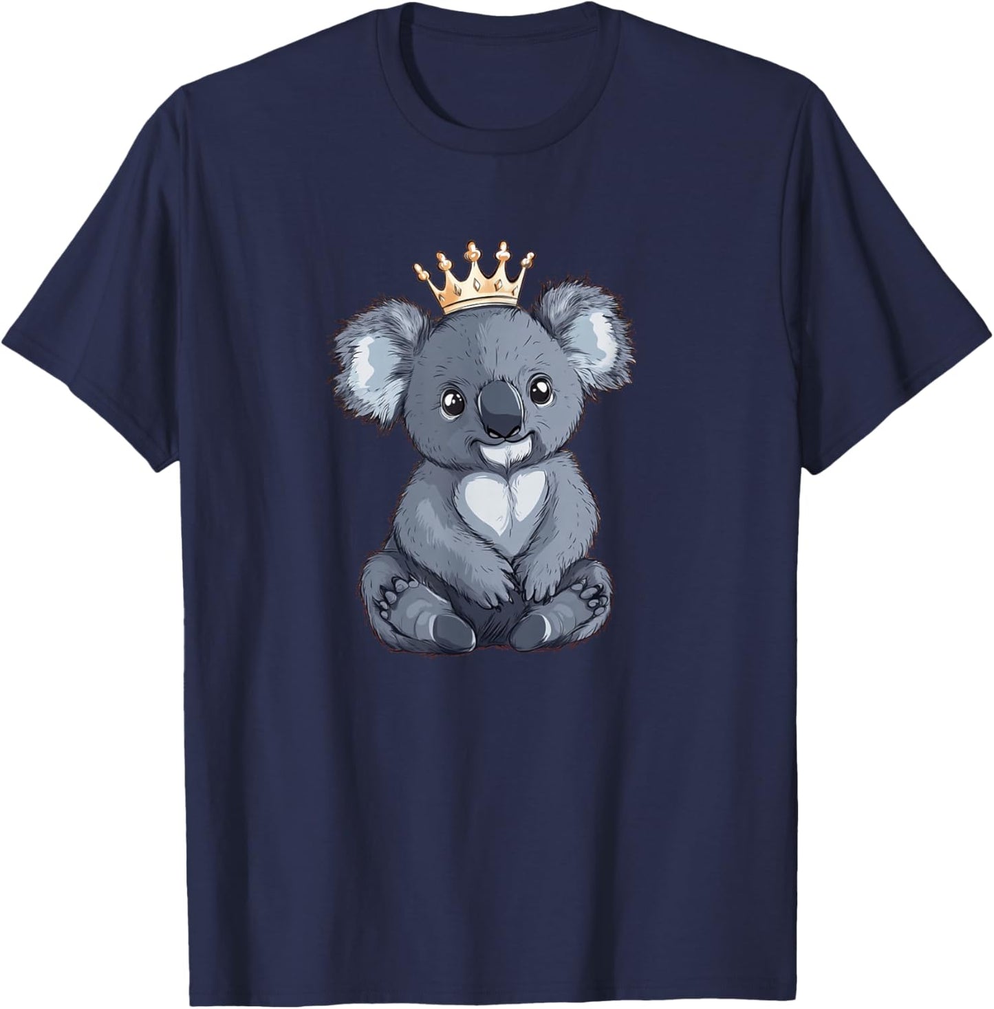 Nice Koala Bear with Crown Costume for Boys and Girls T-Shirt - T-Shirt | Navy