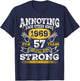 Annoying Each Other Since 1969 Husband Wife Anniversary T-Shirt - T-Shirt | Navy