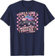 Girls Like Monster Trucks Too Cute Unicorn T-Shirt - T-Shirt | Navy