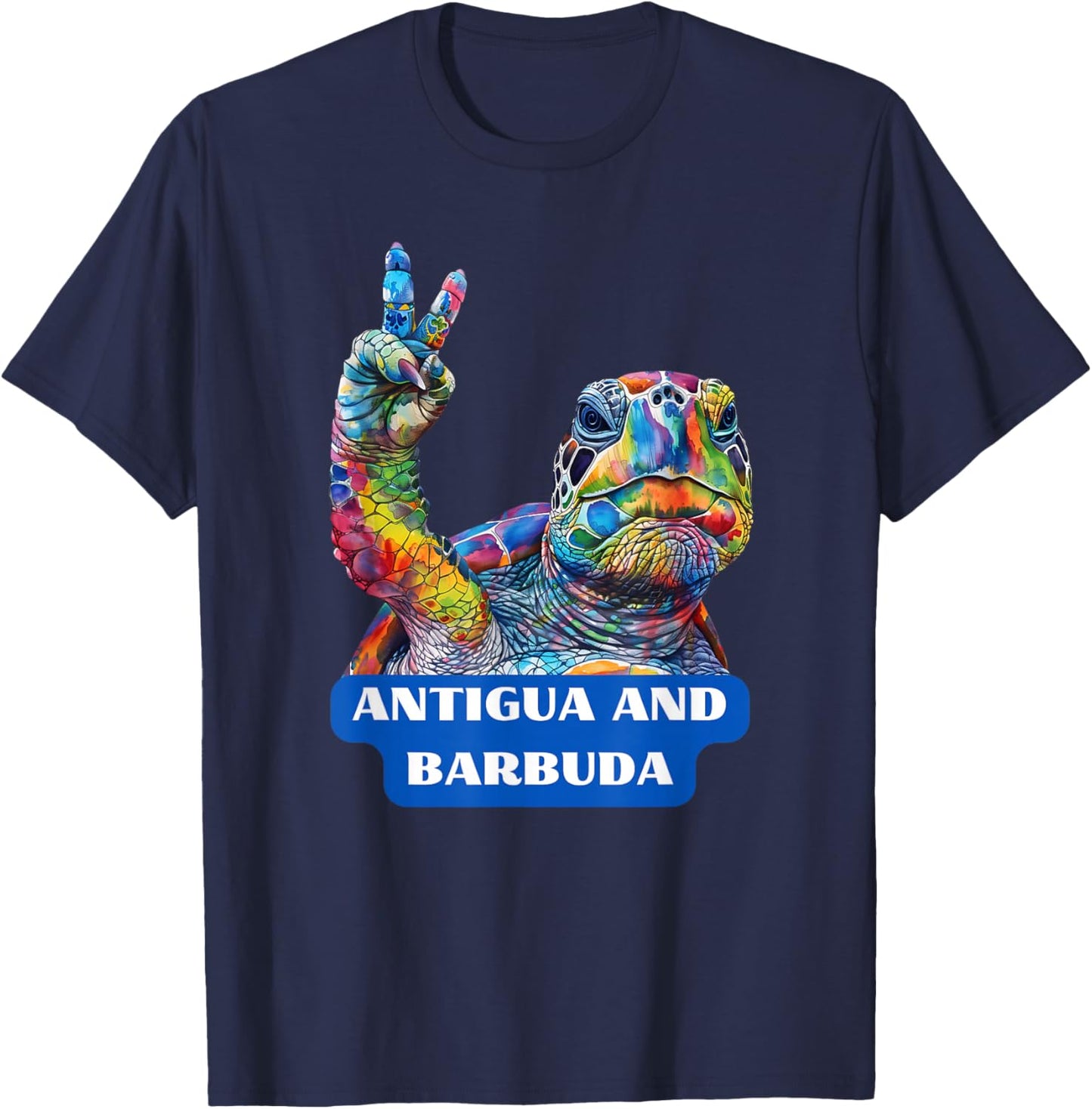 Antigua and Barbuda T-Shirt - T-Shirt | Navy