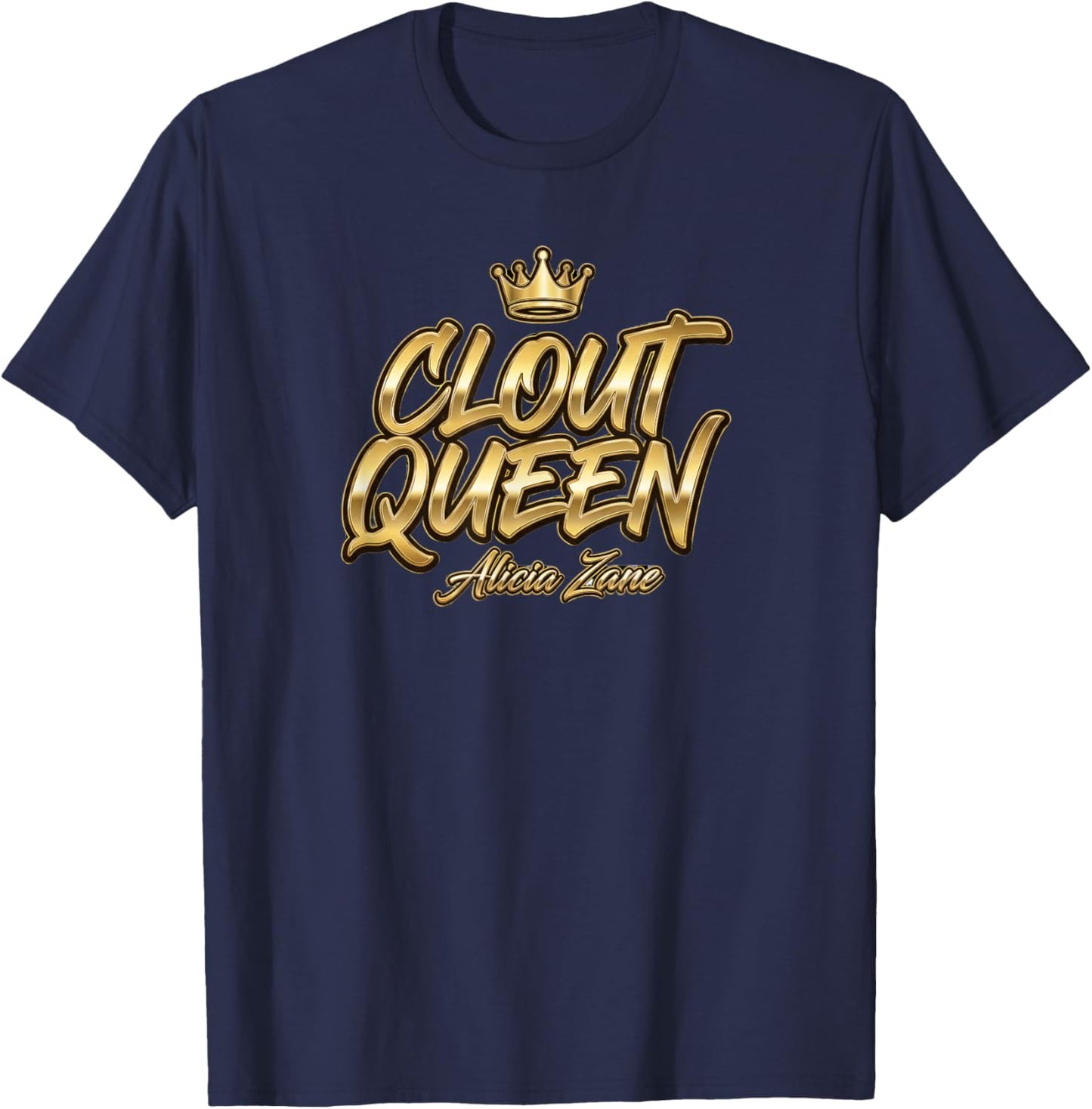Clout Queen T-Shirt - T-Shirt | Navy