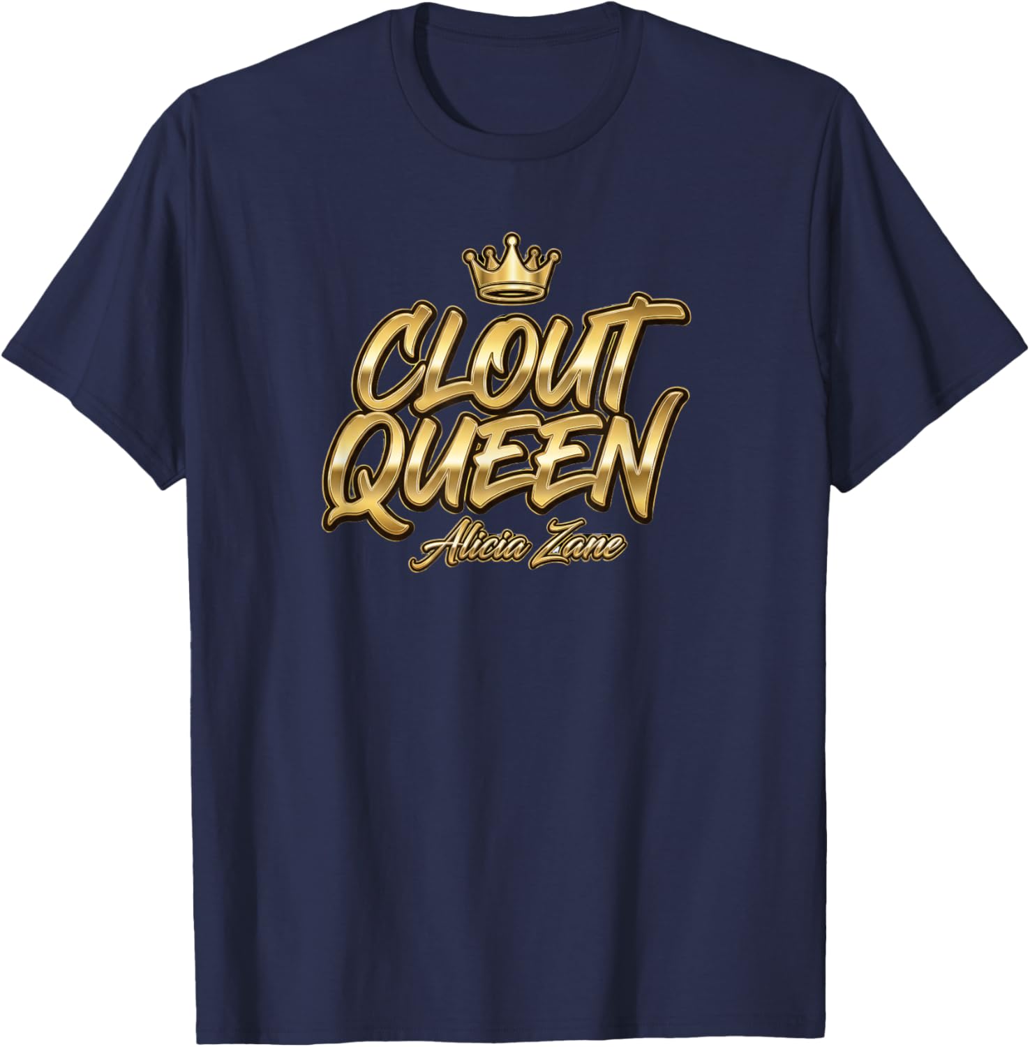 Clout Queen T-Shirt - T-Shirt | Navy