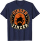 Funny Ginger Yinzer Mullet Mustache Football Retro T-Shirt - T-Shirt | Navy