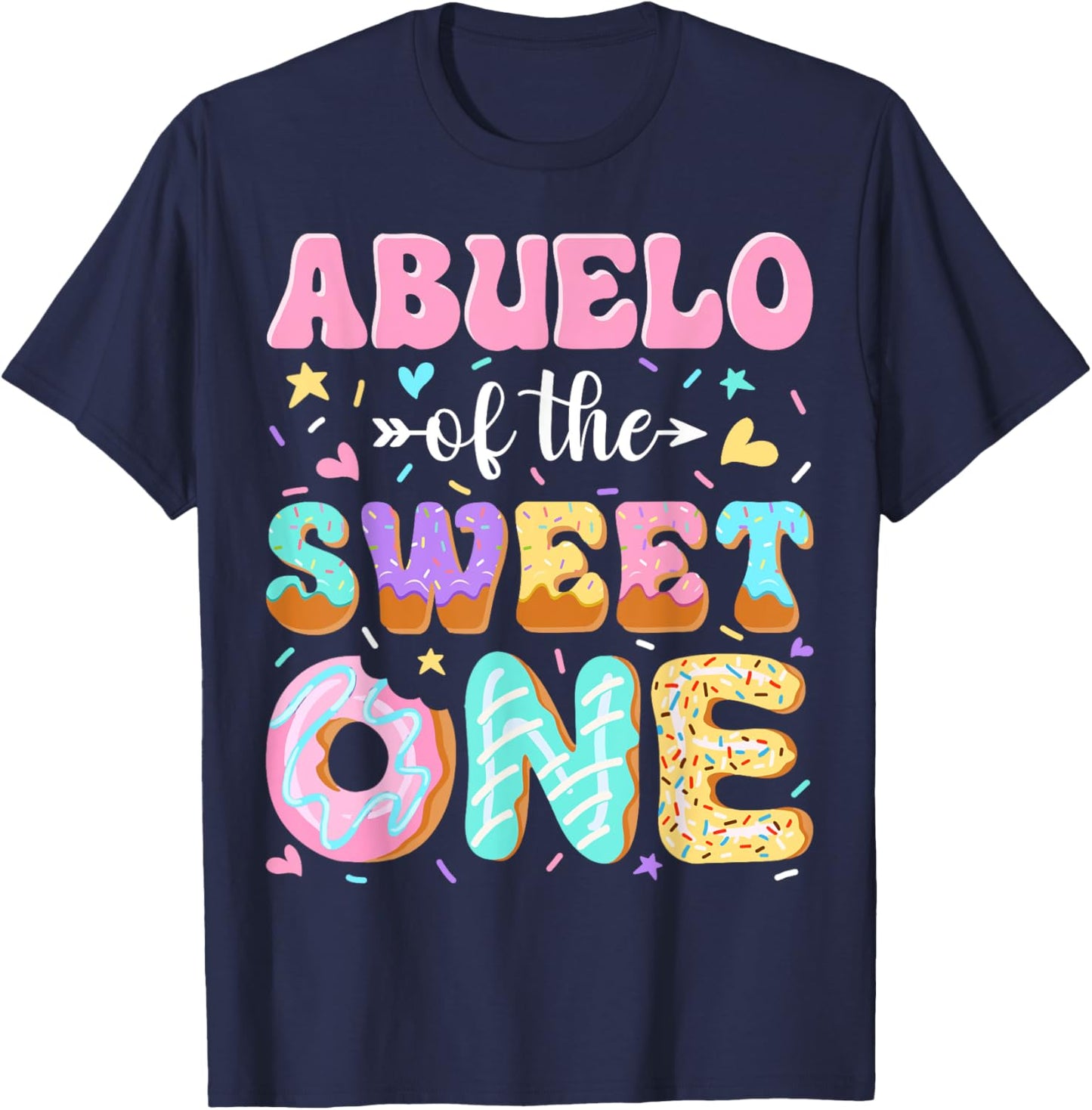 Abuelo of The Sweet One First Birthday Matching Family T-Shirt - T-Shirt | Navy