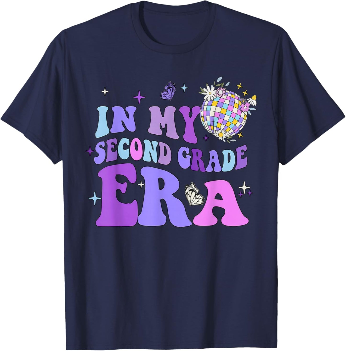 In My Second Grade Era 2nd Grade Back To School T-Shirt - T-Shirt | Navy