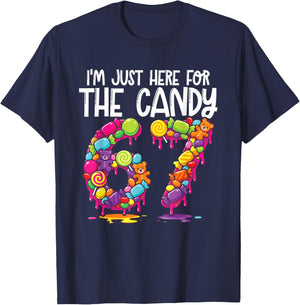 I'm Just Here for The Candy 67 Meme T-Shirt - T-Shirt | Navy