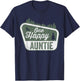 One Happy Auntie Matching Family Birthday Party Camping T-Shirt - T-Shirt | Navy