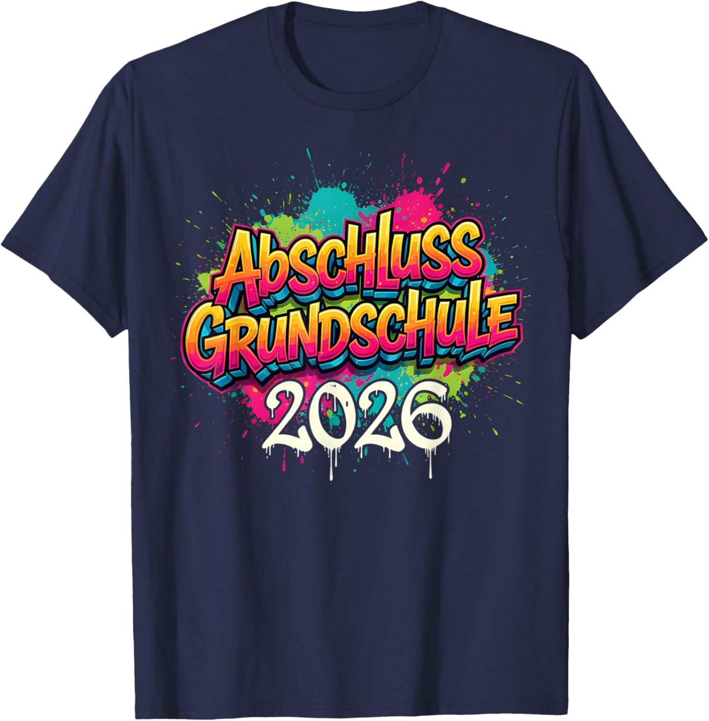 Abschluss Grundschule 2026 Schulkind Junge T-Shirt - T-Shirt | Navy