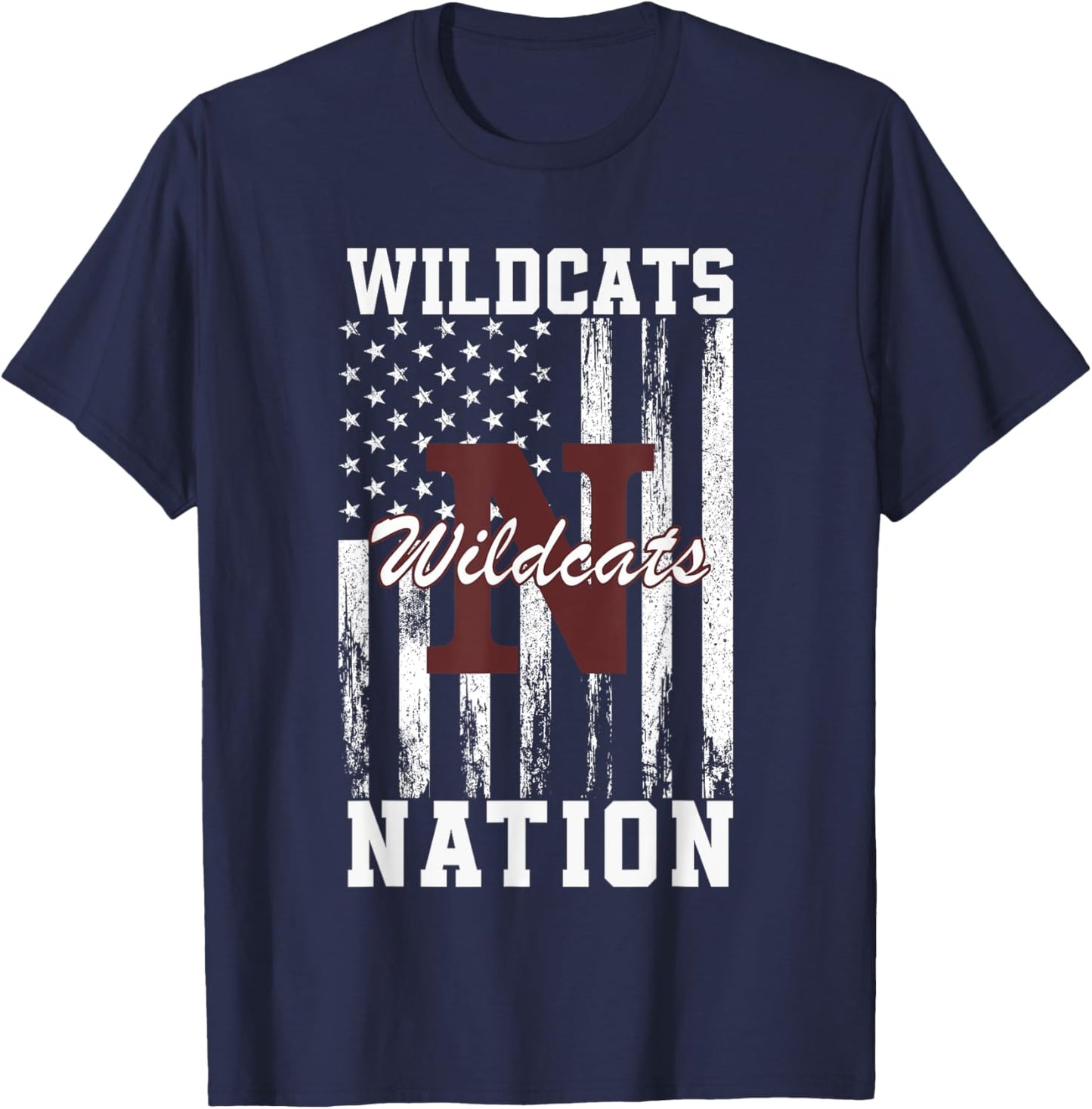 Newark Wildcats Logo Nation HS T-Shirt - T-Shirt | Navy