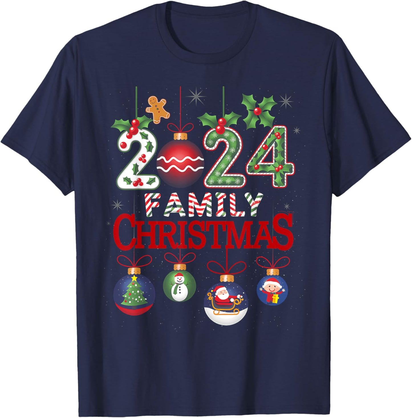 Family Christmas 2024 Matching Family Christmas Xmas Squad T-Shirt - T-Shirt | Navy