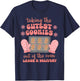 Take The Cutest Cookies Christmas Nurse Labor and Delivery T-Shirt - T-Shirt | Navy