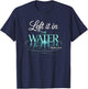 Baptized Left It in The Water Baptism T-Shirt - T-Shirt | Navy