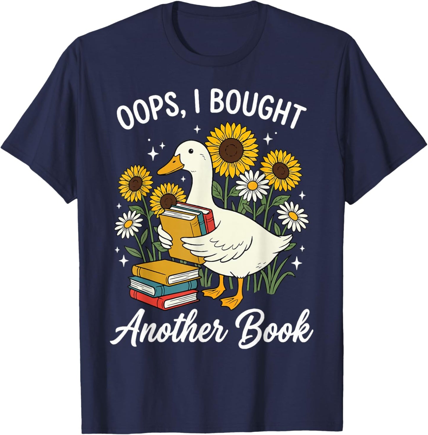 Oops I Bought Another Book T-Shirt - T-Shirt | Navy