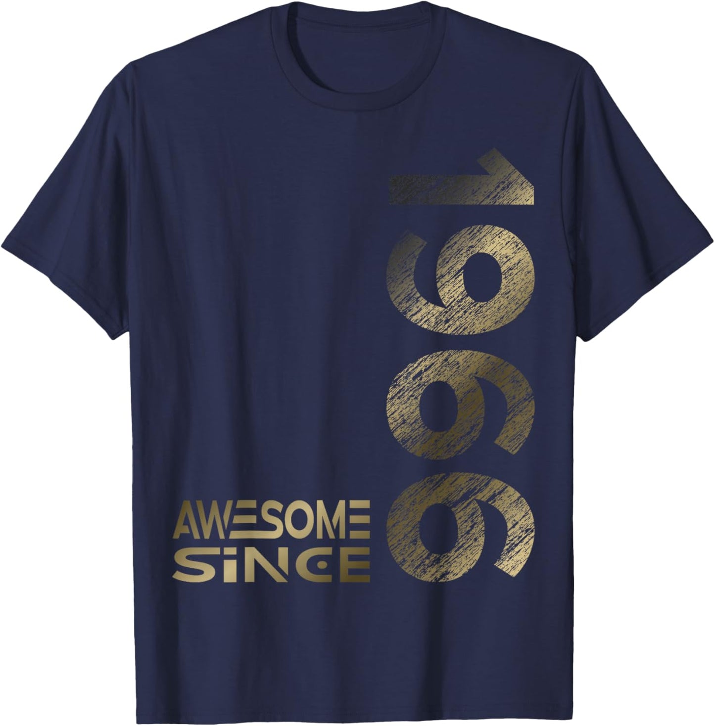 Awesome since 1966 60th Birthday T-Shirt - T-Shirt | Navy