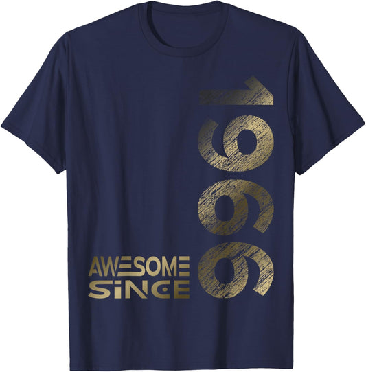 Awesome since 1966 60th Birthday T-Shirt - T-Shirt | Navy