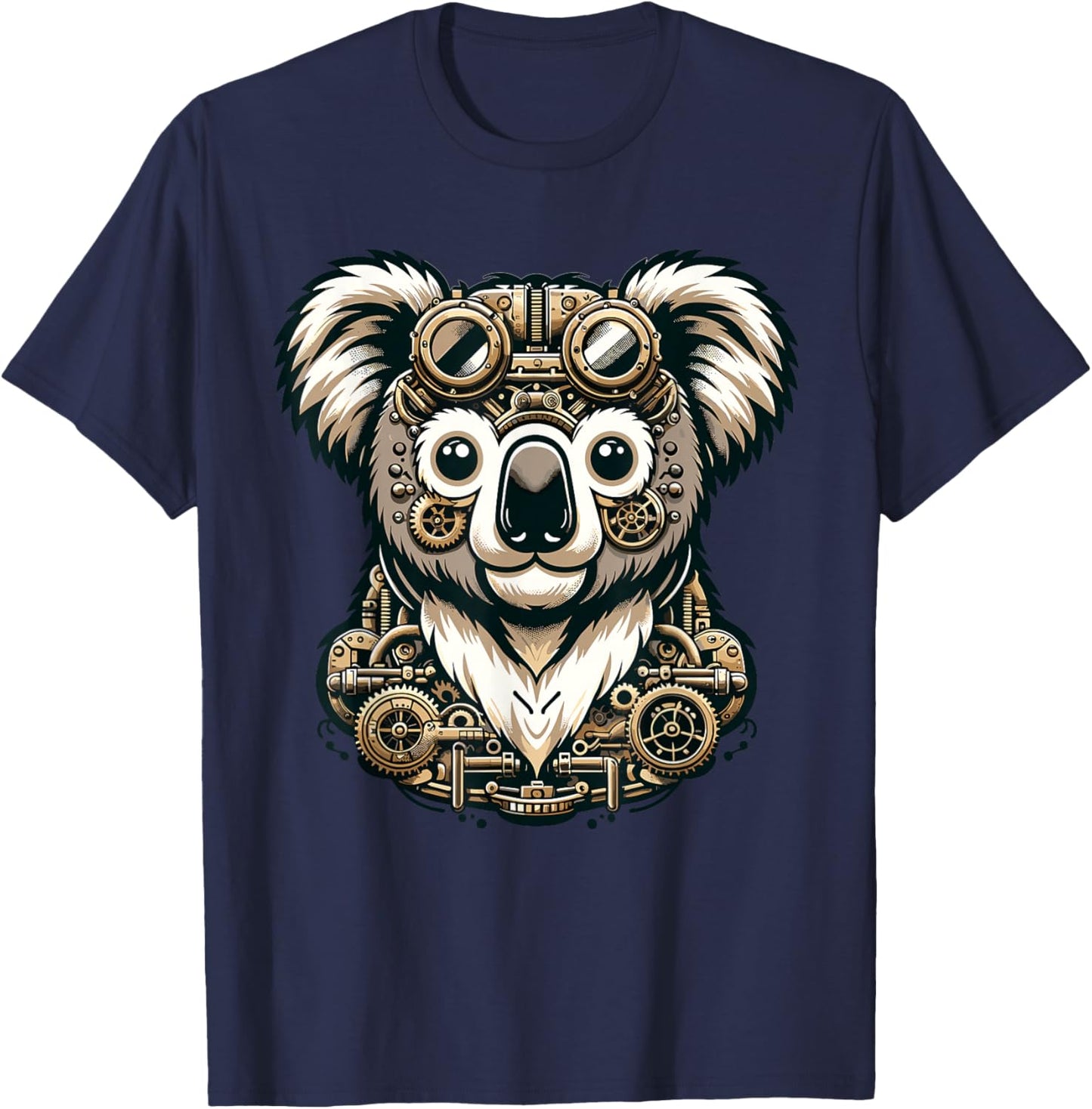 Steampunk Aesthetic Koala Bear Lover Stuff Vintage Koala T-Shirt - T-Shirt | Navy