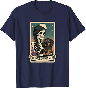 Dachshund Mom Tarot Card T-Shirt - T-Shirt | Navy
