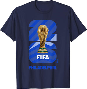 FIFA World CUP26 Philadelphia Trophy Color T-Shirt - T-Shirt | Navy