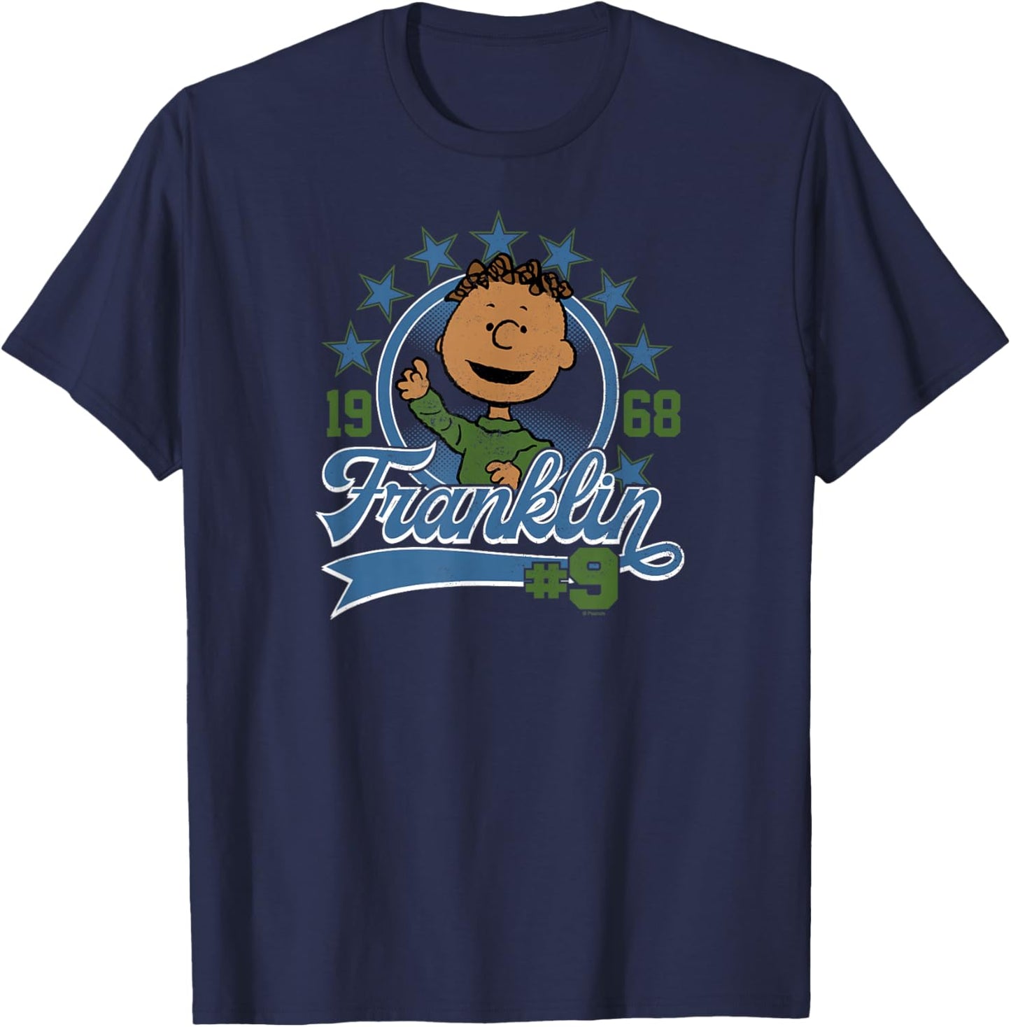Peanuts - Franklin - Number 9 T-Shirt - T-Shirt | Navy