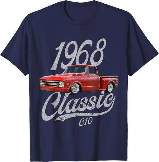 1968 68 C10 Truck T-Shirt - T-Shirt | Navy