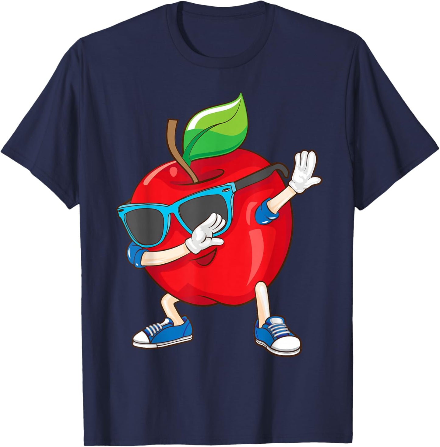 Apple Art - Men, Women & Kids - Apple Picking & Loving T-Shirt - T-Shirt | Navy