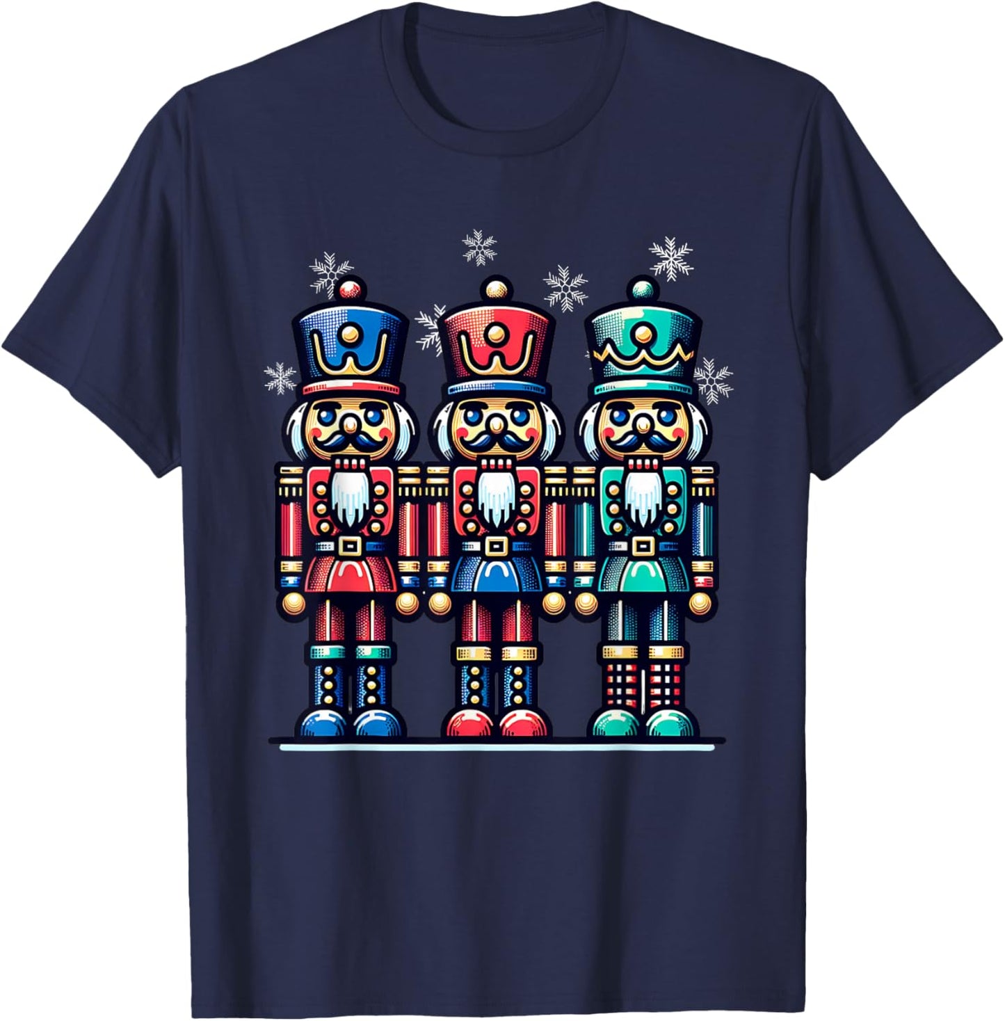 Christmas Nutcracker Men Women Nutcrackers Xmas T-Shirt - T-Shirt | Navy