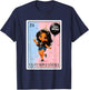 Latina La Cumpleanera Birthday Girl Mexican Bingo Card T-Shirt - T-Shirt | Navy