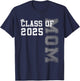 Mom Senior 2025 Proud Mom Of A Class Of 2025 Graduate Mother T-Shirt - T-Shirt | Navy