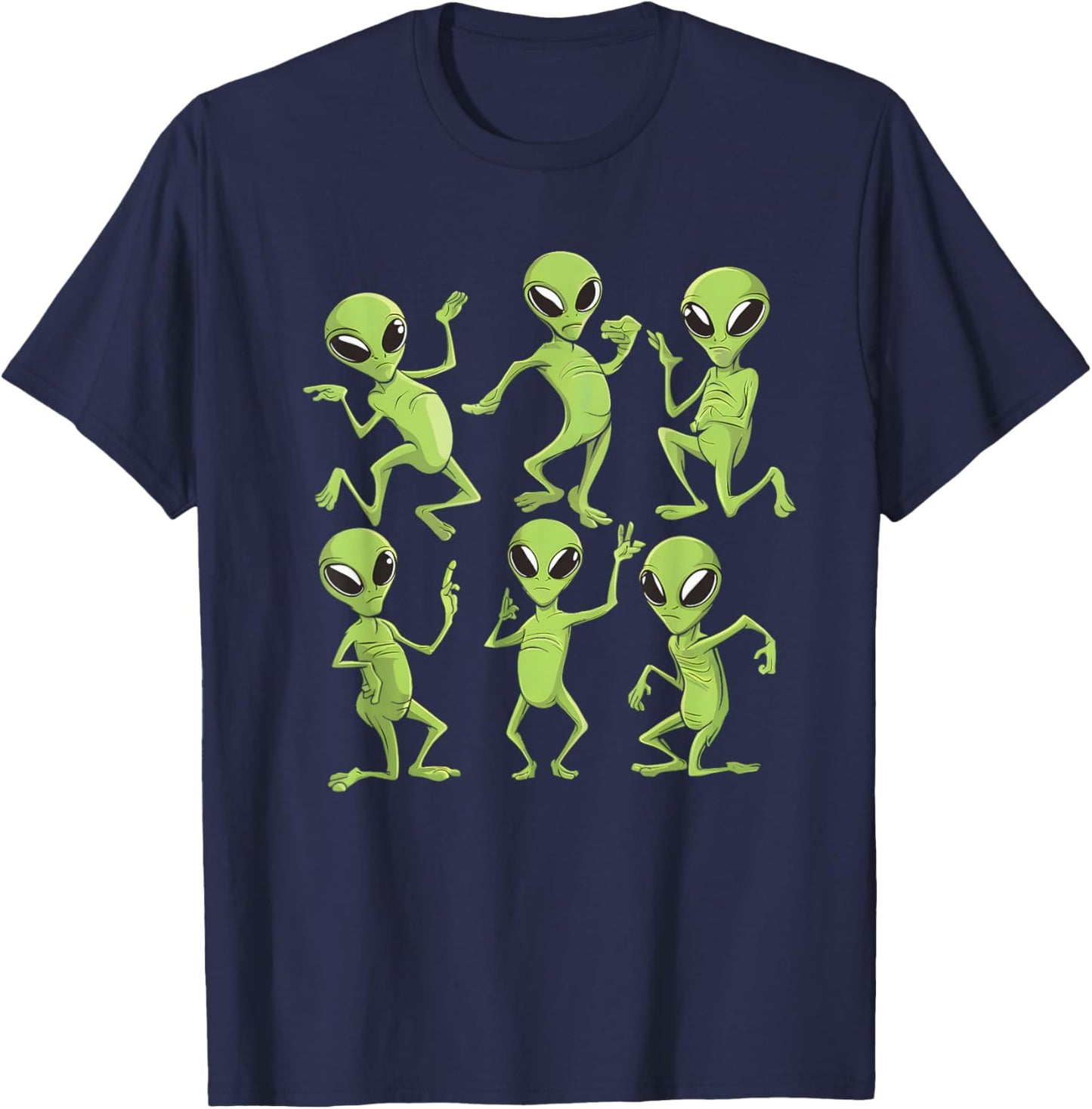 Dancing Aliens Dance Challenge Boys Girls Kids Halloween T-Shirt - T-Shirt | Navy