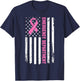 Emergency Department Breast Cancer Awareness Nursing Nurse T-Shirt - T-Shirt | Navy