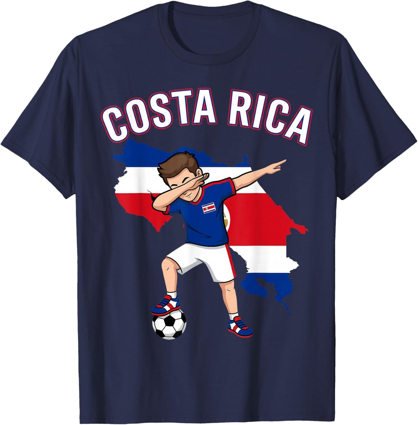 Costa Rica Dab Pose T-Shirt - T-Shirt | Navy